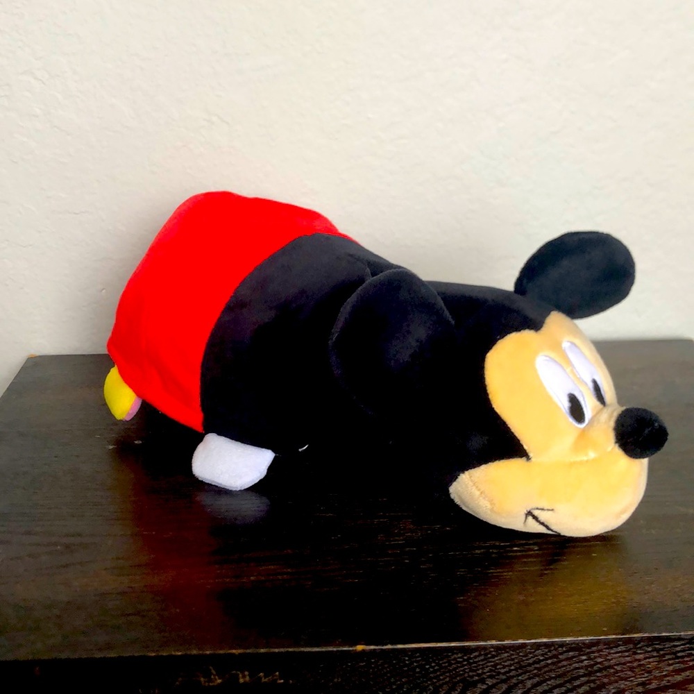 Disney’s Mickey and Minnie stuffed animal in one reversible